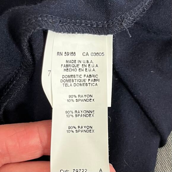 Karen Kane Navy Blue Brigitte Sleeveless V-Neck Mini Shift Dress Small USA NWOT - Picture 11 of 14